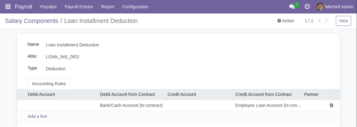 Salary Component Form