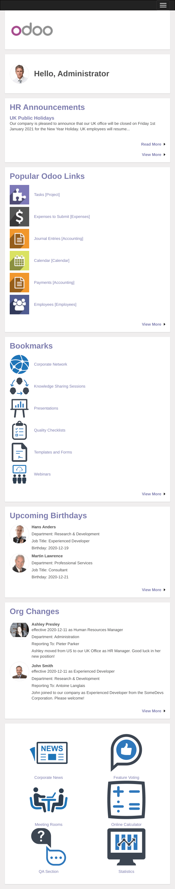 Dashboard Layout Small Devices