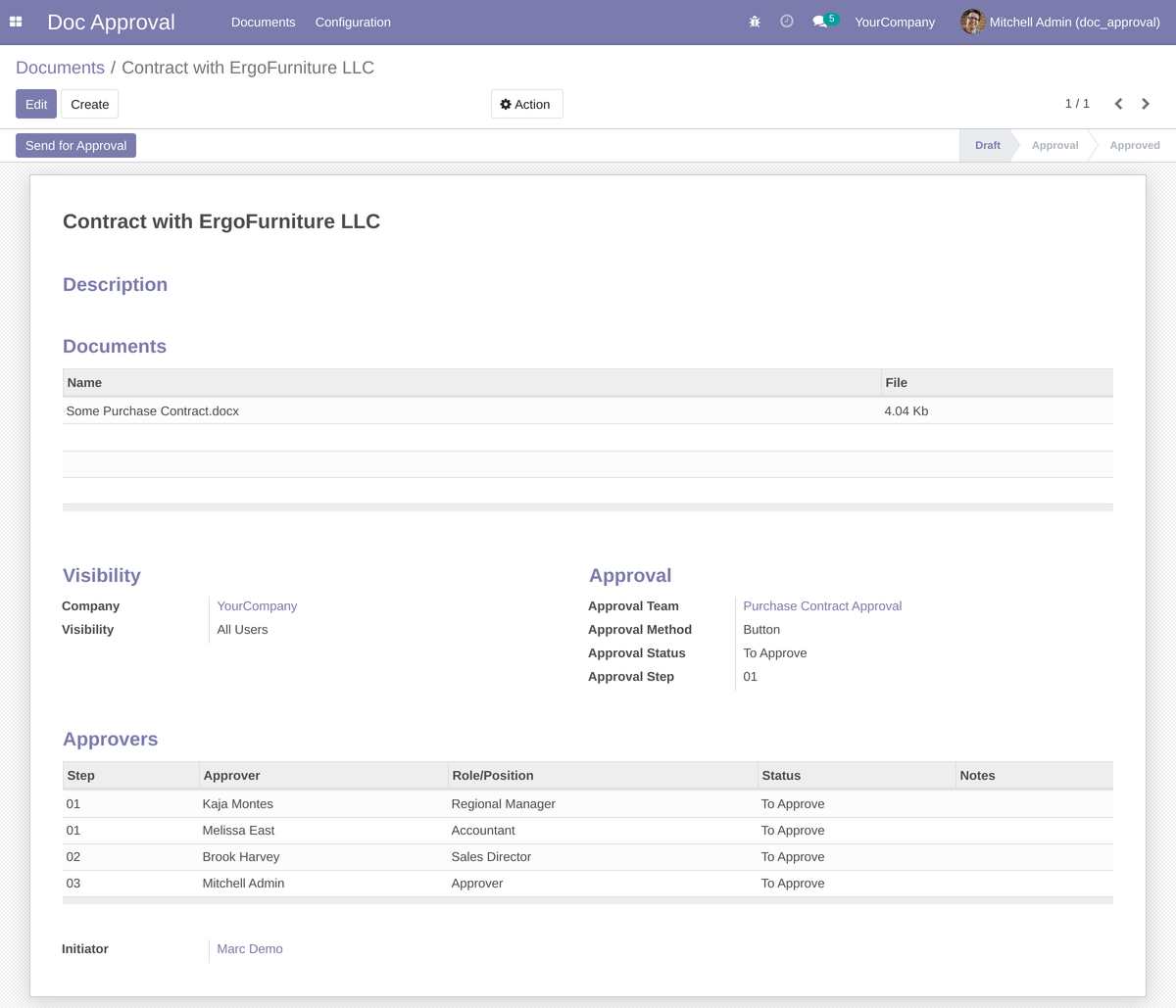 Document Package Form
