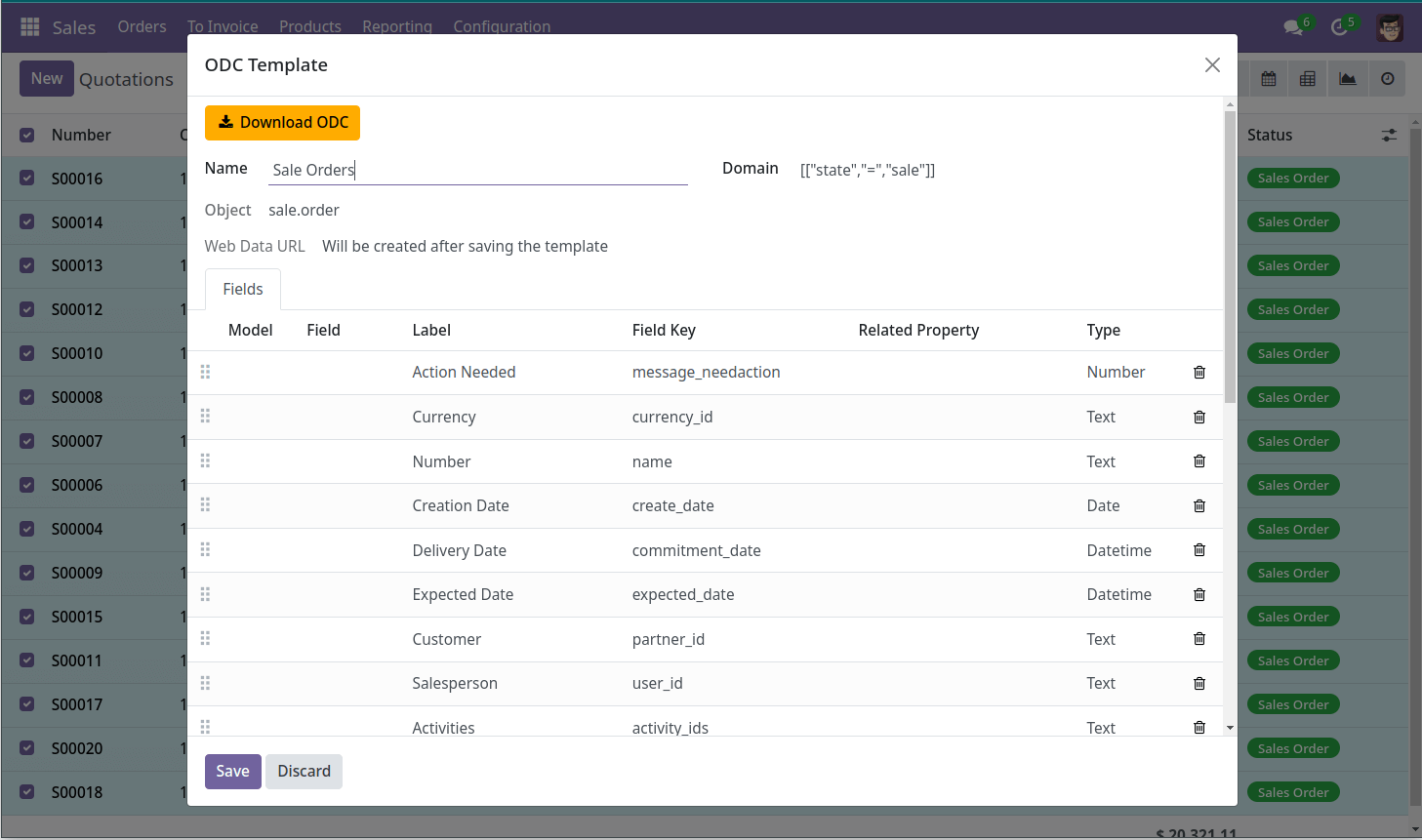 ODC Generation Wizard