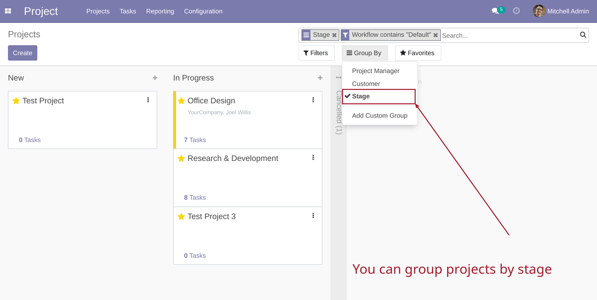 Project Stage Kanban