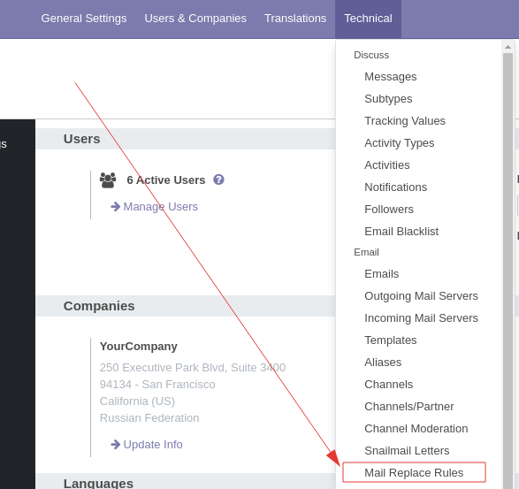 custom email_from reply_to settings