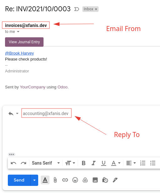 Invoice Email