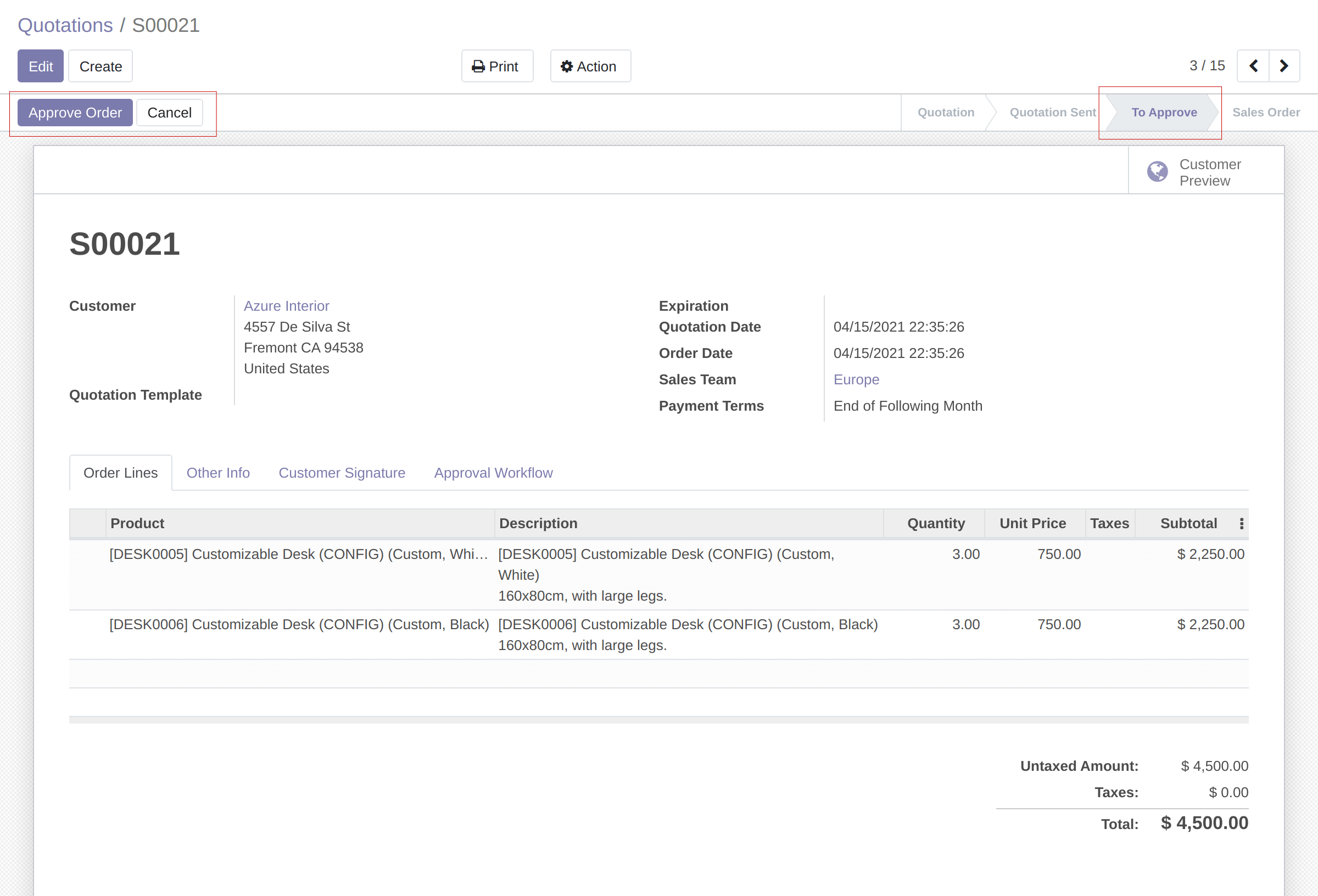 SO Form for Approver